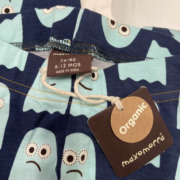 NWT Maxomorra Blue Classic Ghost Cropped Leggings - Picture 6 of 6